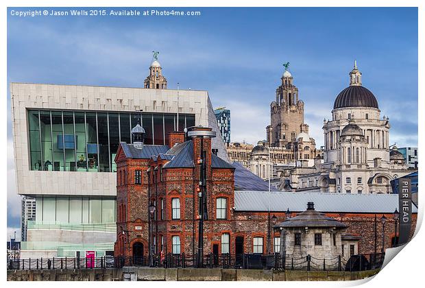  Liverpool's waterfront Print by Jason Wells