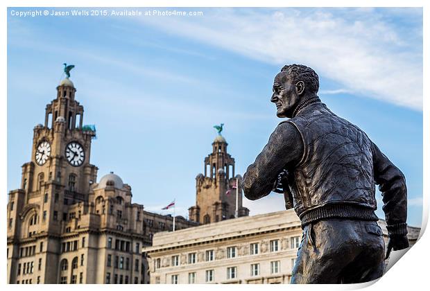  Captain Walker looks out to the Mersey Print by Jason Wells