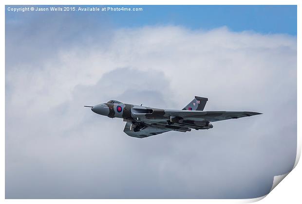 Vulcan raises its undercarriage Print by Jason Wells