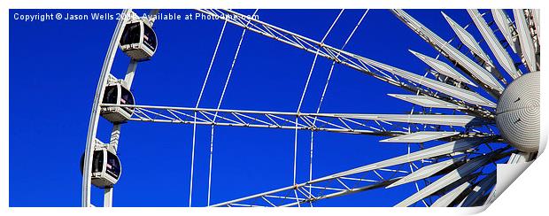 Liverpool wheel Print by Jason Wells