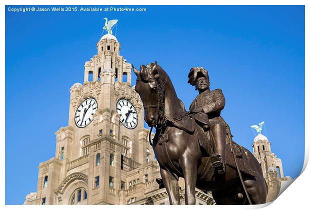 Edward VII statue Print by Jason Wells