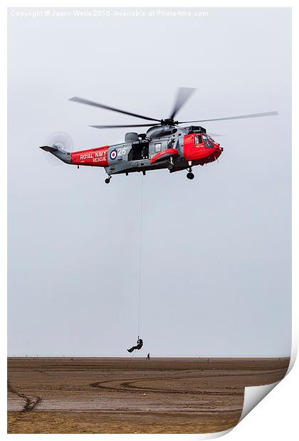 Seaking performing a SAR demo at Southport Print by Jason Wells