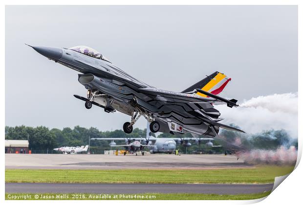 Belgian Air Component F-16AM Fighting Falcon after Print by Jason Wells