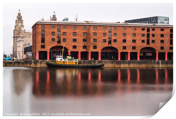 Albert Dock long exposure Print by Jason Wells