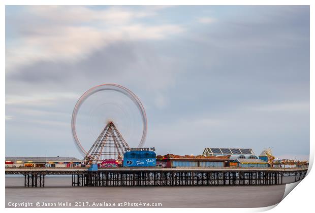 Wheel on the Central Pier Print by Jason Wells