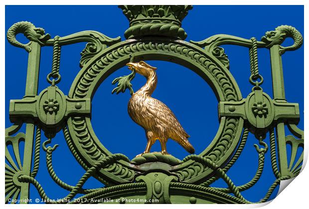 Golden Liverbird on the Liverpool Sailors' home ga Print by Jason Wells