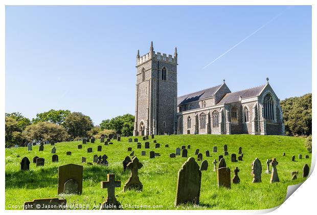 Church of St Withburga Print by Jason Wells