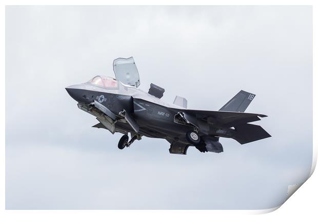 F-35B stealth fighter taking off Print by Jason Wells