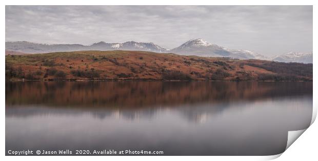 Old Man of Coniston panorama Print by Jason Wells