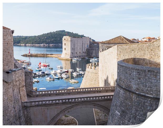 Ploce Gate and harbour Print by Jason Wells