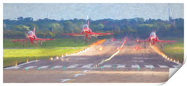 Red Arrows launching Print by Jason Wells