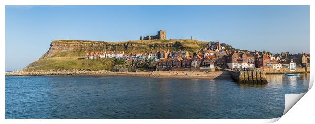 St Marys Church perched on the East cliff of Whitb Print by Jason Wells