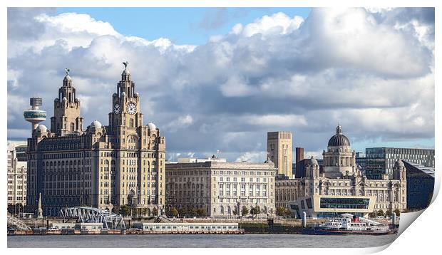 HDR of the Liverpool skyline Print by Jason Wells
