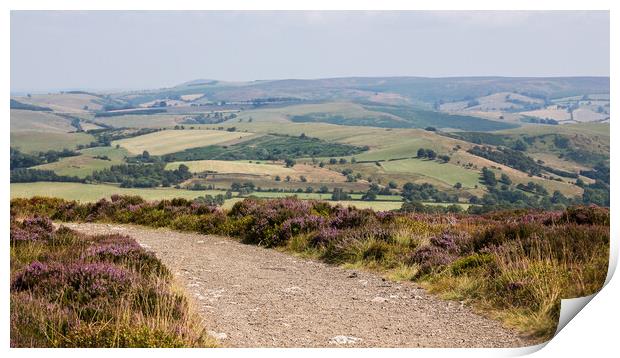 Looking over Stiperstones in Shropshire Print by Jason Wells