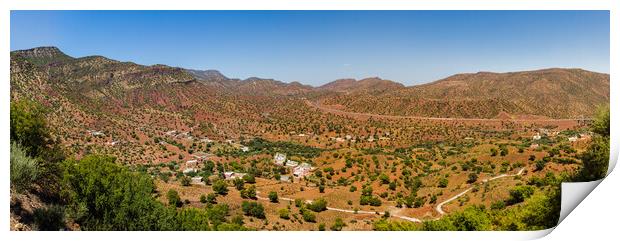 Panorama of the Atlas Mountains Print by Jason Wells