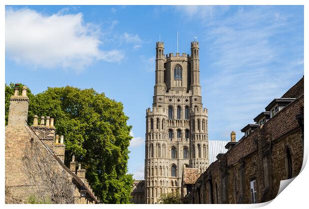 The skyline of Ely Print by Jason Wells