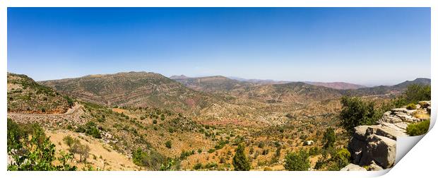 Panorama of the Atlas Mountains Print by Jason Wells