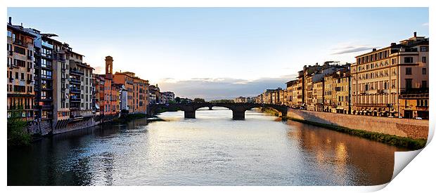 Firenze - Italia - Ponte a Santa Trinità Print by Carlos Alkmin