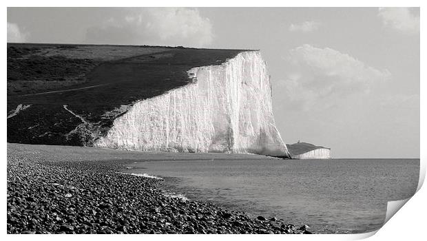  Seven Sisters Eastbourne Print by Charlotte Moon