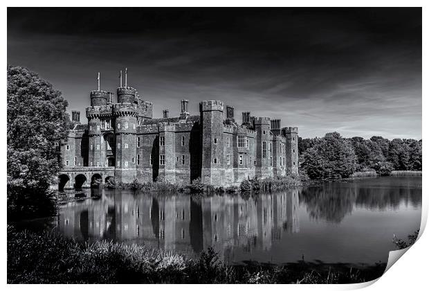 Herstmonceux Castle Print by Charlotte Moon