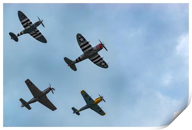 Ultimate Warbirds Print by Charlotte Moon