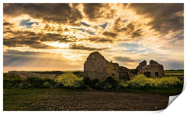 Ruins of Aberthaw Print by Dean Merry