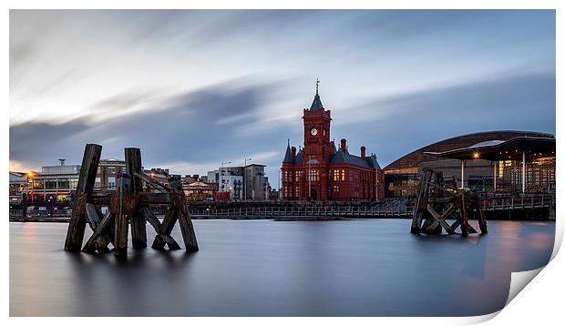  Pierhead Building from across the bay, Cardiff Print by Dean Merry