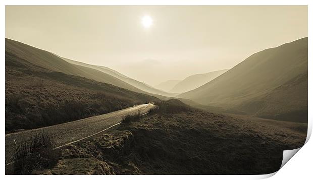  Welsh Mountain Road Print by Dean Merry