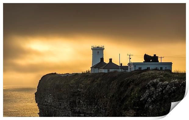  Cliffs edge, Nash point Print by Dean Merry