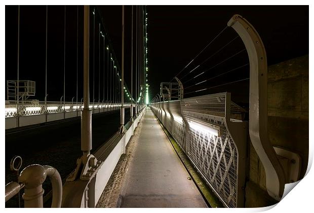 Sidewalk Clifton Suspension Bridge, Bristol Print by Dean Merry