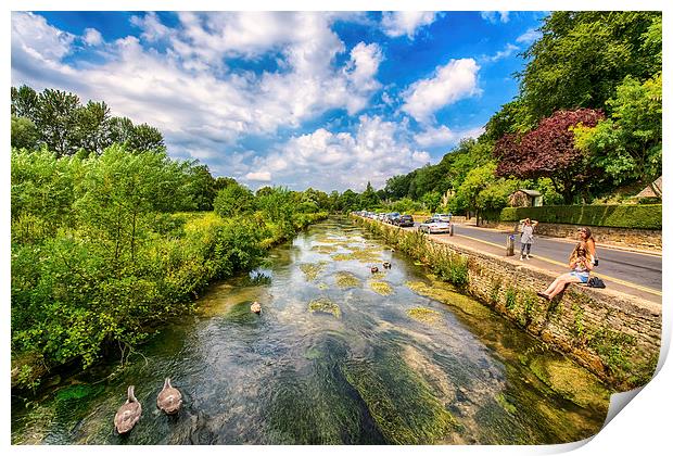  River Coln, Rack isle, Bibury Print by Dean Merry