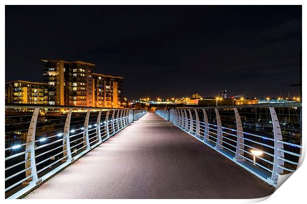  Pont Y Werin footbridge, Penarth Print by Dean Merry