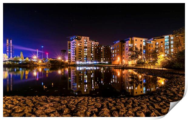  Reflection, Cardiff Bay Print by Dean Merry