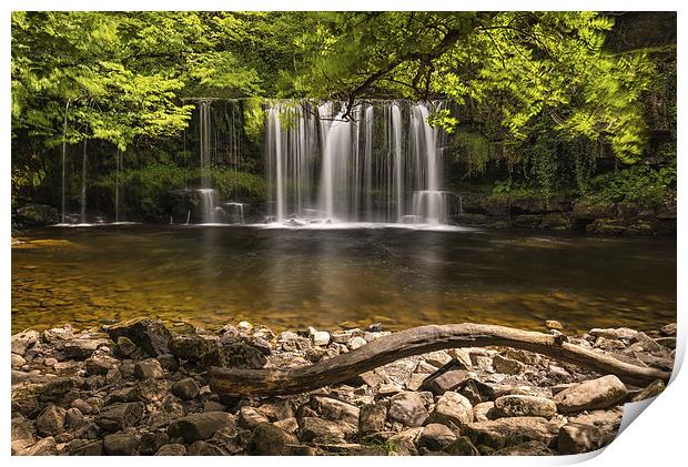 Sgwd Ddwli Uchaf, Brecon Waterfalls Print by Dean Merry