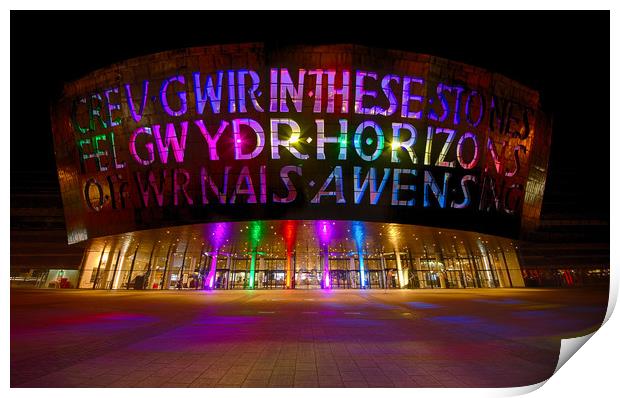 Wales Millennium Centre Print by Dean Merry