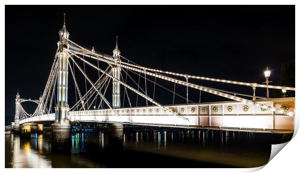 The Albert Bridge Print by Dean Merry