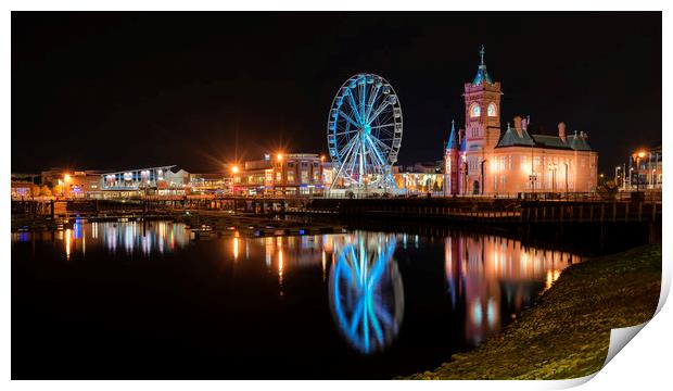 Pierhead Building from across the bay, Cardiff Print by Dean Merry