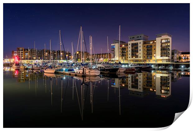 Marina View, Portishead  Print by Dean Merry