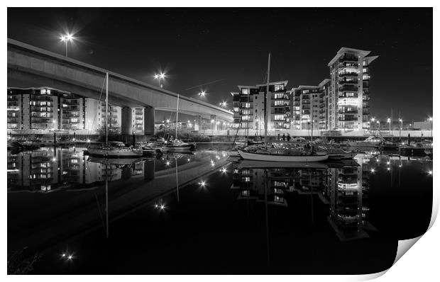 Victoria Wharf, Cardiff, Penarth  Print by Dean Merry