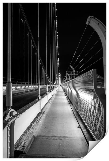 Clifton suspension bridge footpath Print by Dean Merry