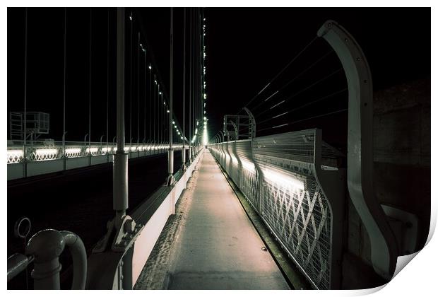 Clifton suspension bridge footpath Print by Dean Merry