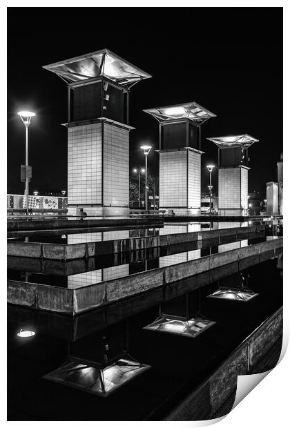 Millennium Square Reflections Print by Dean Merry