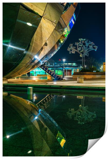 Millennium Square Reflections Print by Dean Merry