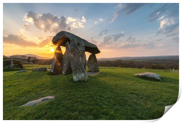 Pentre Ifan Burial Chamber Print by Dean Merry