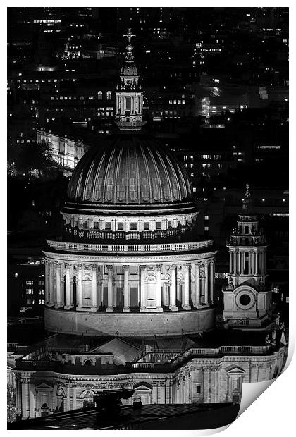 St Pauls at night Print by andy myatt