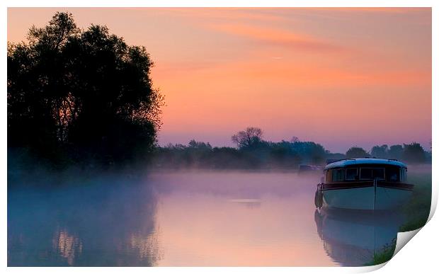 Thames at dawns sunrise Print by andy myatt
