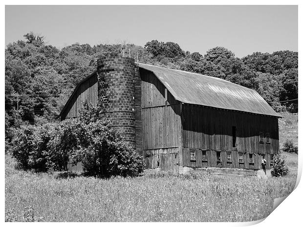 This Old Barn Print by Howard Tenke