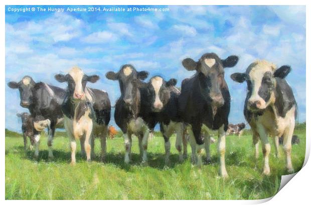  Cows Print by Stef B
