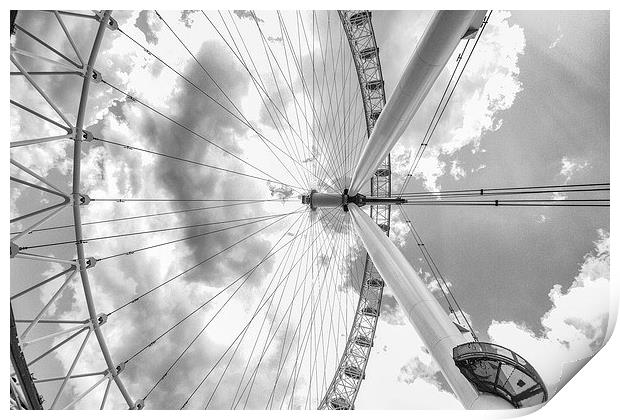  Under the London Eye Print by jim wardle