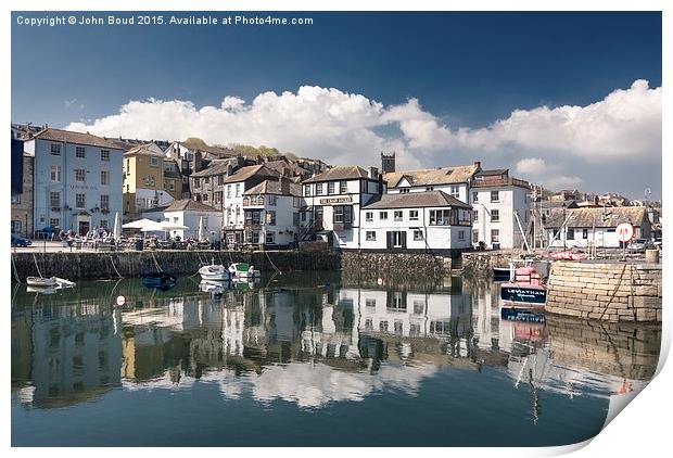  Falmouth Custom House Quay Print by John Boud